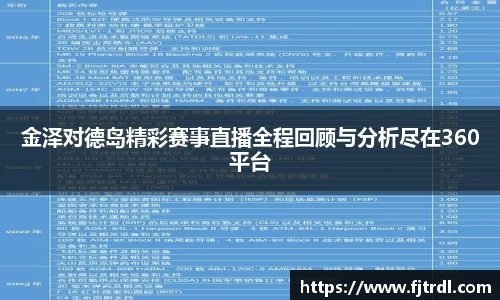 金泽对德岛精彩赛事直播全程回顾与分析尽在360平台